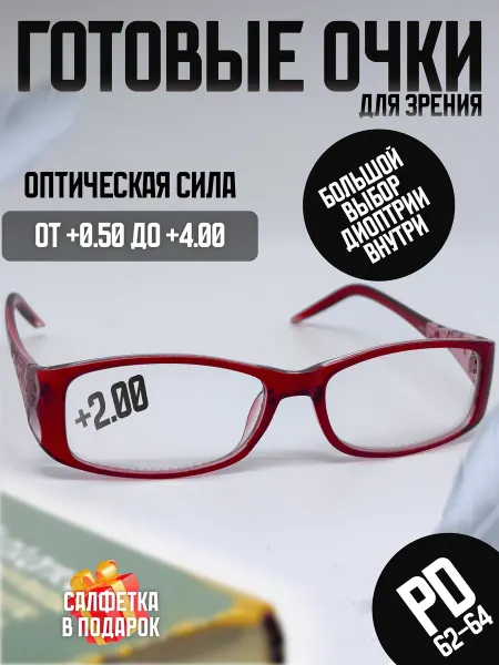 TMZR Очки для зрения +2.00 корригирующие