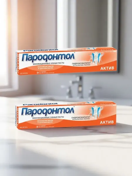 Пародонтол Зубная паста Актив, 63 гр 2шт (0752)