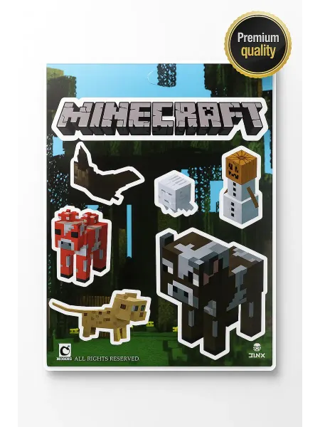 Minecraft Стикеры на тетради и пенал Майнкрафт