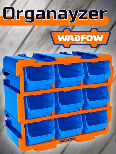 Органайзер пластиковый, 9 ячеек, WADFOW WTB8330