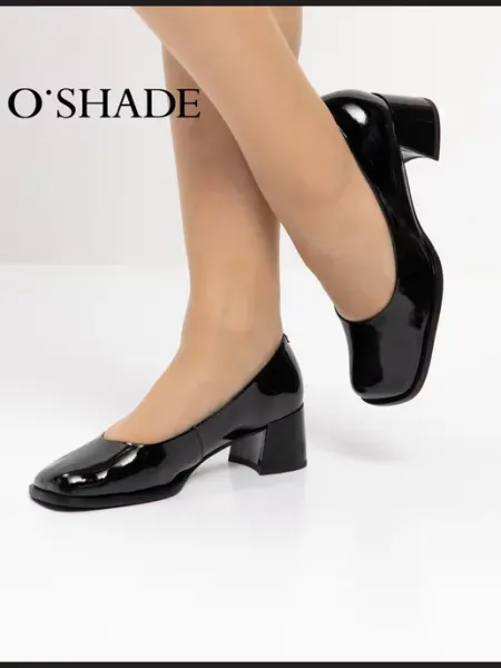O`SHADE Туфли женские на каблуке черные
