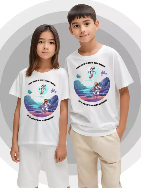 Printech Kids Детская футболка Астронавт Космос Космонавт Astronaut