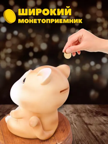 Piggy Bank Копилка для денег пластиковая