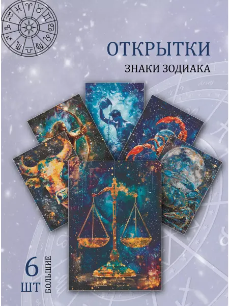 Обнимай словами А6 Открытки знаки зодиака и астрология