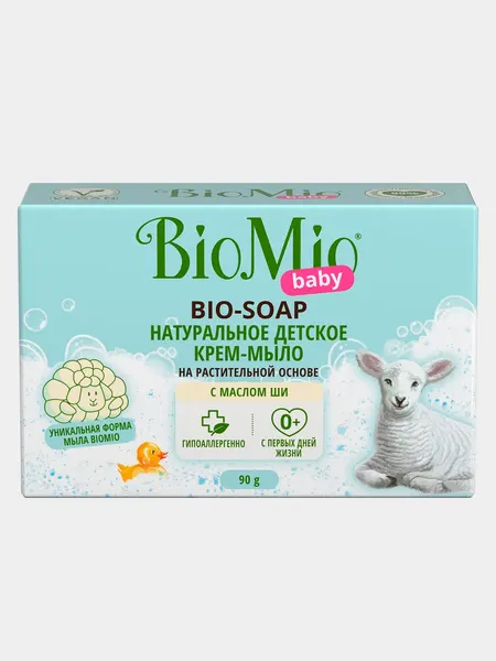 Крем-мыло BioMio Baby Bio, экологическое с маслом Ши, 90 г