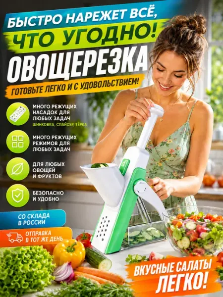 Овощерезка многофункциональная электрическая