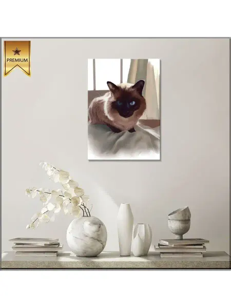 Classic Art Картина на холсте Сиамская кошка арт 40х60