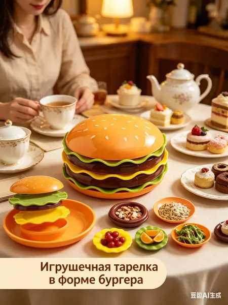 Набор тарелок менажницы для закусок и салатов 7 шт