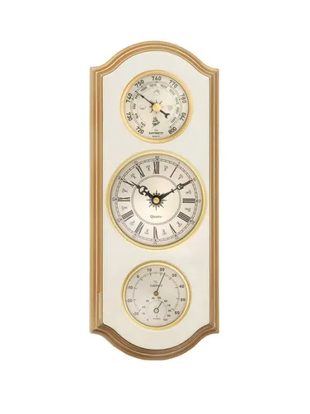 Метеостанция Бриг КМ93005-ЧБ(ТГ)-ЭП в дереве. Цвет слоновая