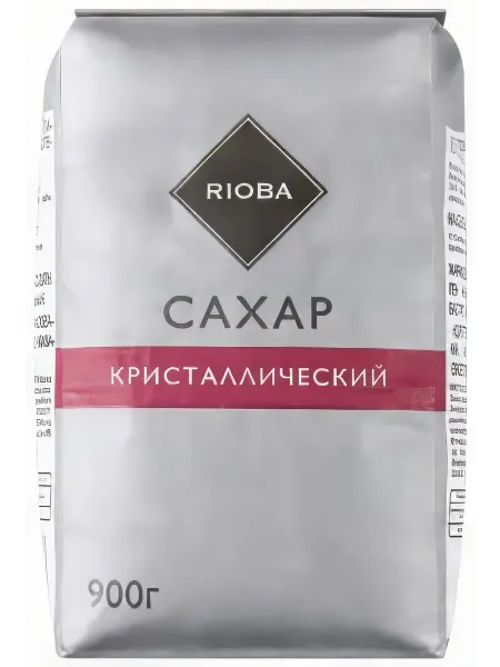 Rioba Сахар-песок белый кристаллический, 900г x 3 шт