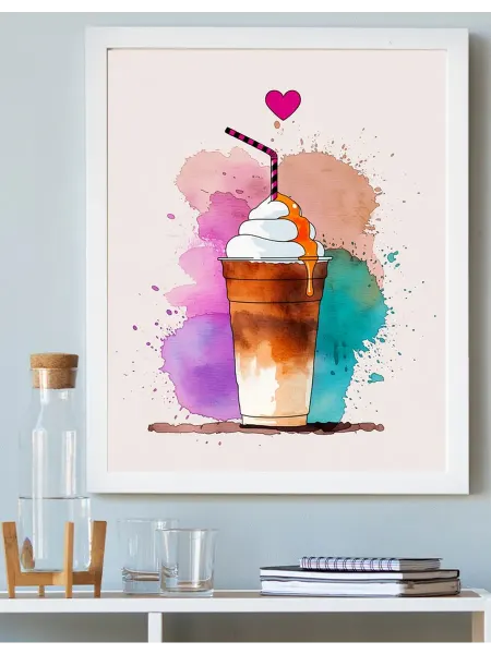 Art on Canvas Молочный коктейль Картина по номерам на холсте 40х50 см