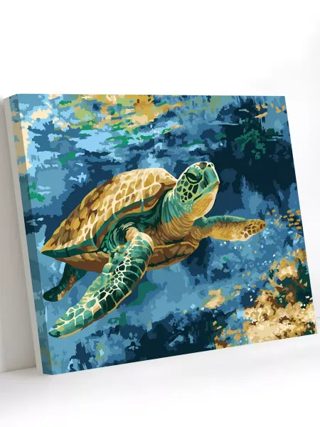 Art on Canvas Морская черепаха Картина по номерам на холсте 40х50