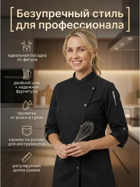 Вилан Китель поварской, куртка рабочая