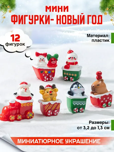 INFINITY DECOR Миниатюра фигурки новогодние для поделок