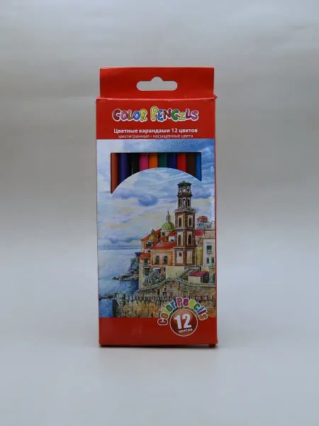 1000 Каталог Цветные карандаши COLOR PENCILS 12 цв