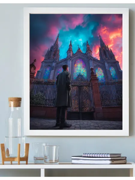 Art on Canvas Готическая архитектура Картина по номерам на холсте 40х50 см