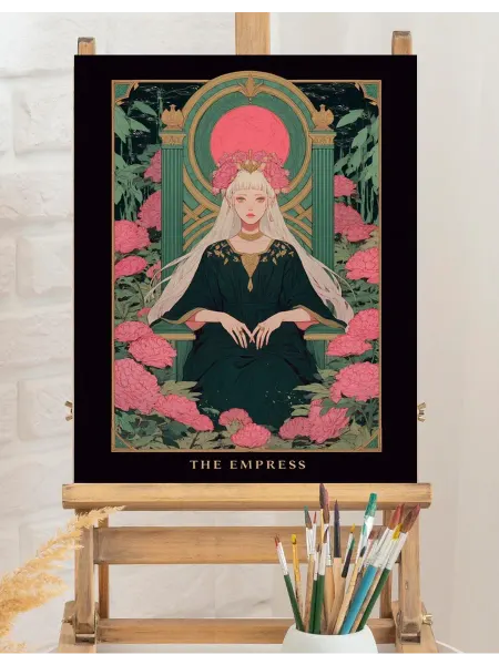 Art on Canvas Карта Императрица Картина по номерам на холсте 40х50 см
