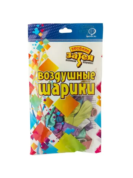 Планета Шаров Воздушные шары Веселая Затея 5 дюймов Хром ассорти 50 шт