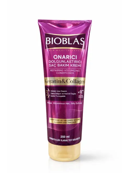 BIOBLAS Кондиционер для волос с коллагеном и кератином 250 ml