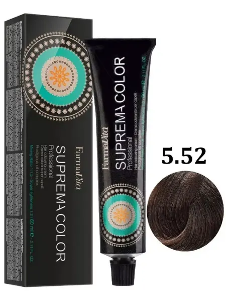 Farmavita SUPREMA COLOR 5.52 светло-каштановый шоколадный