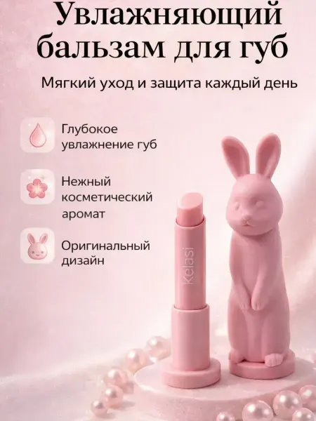 ЦенаОгонь бальзам для губ увлажняющий питательный Зайка