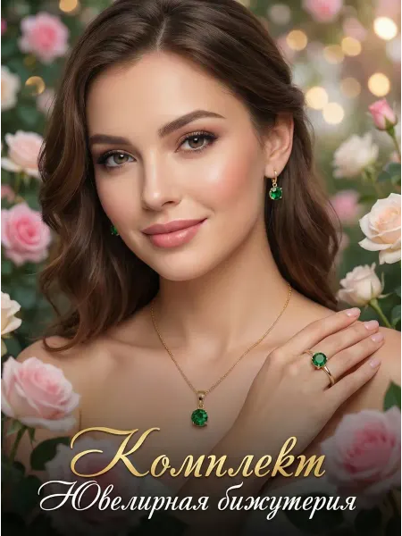 Xuping Original Комплект бижутерии серьги кольцо медицинский сплав