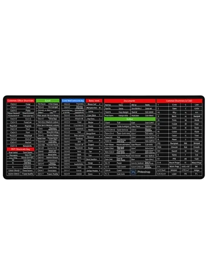 Большой коврик 90x40x3 мм, игровой и офисный коврик для клавиатуры и мыши