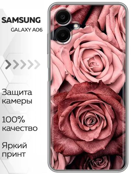 Marketclub Чехол на Samsung Galaxy A06 женский принт цветы