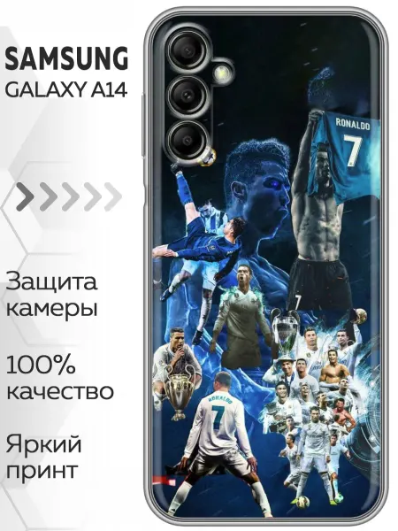 Marketclub Чехол на Samsung Galaxy A14 Реал Мадрид Роналдо