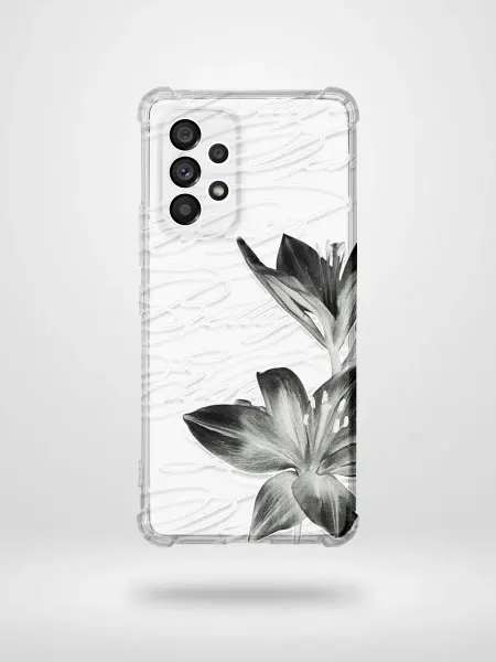 ATW Прозрачный чехол на Samsung A53 надпись Y2K