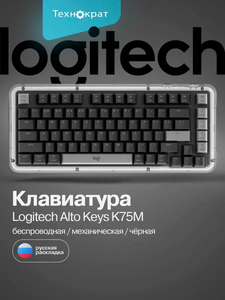LOGITECH Клавиатура беспроводная Alto Keys K75M черный 920-013299(RU)
