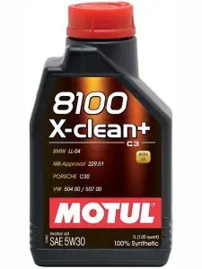 MOTUL 8100 X-clean+ 5W-30 Масло моторное, Синтетическое, 1 л