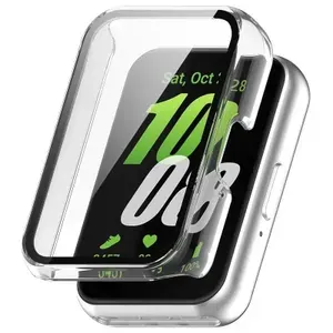 Чехол для Samsung galaxy fit 3 Гладкий корпус жесткий PC fit3 полным покрытием Защитная пленка стекло SM-R390