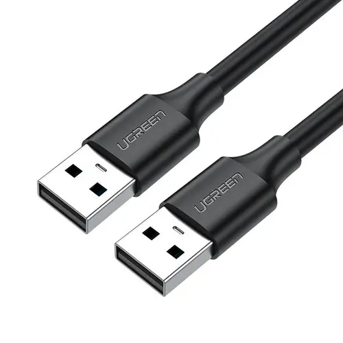 Кабель UGREEN US102 (10309) USB 2.0 A Male to A Male Cable. Длина 1 м. Цвет: черный