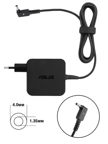 Зарядное устройство для ноутбука Asus, Taichi 31, 19V - 2,37А, (Штекер: 4.0-1.35мм) 45 Вт Квадратный