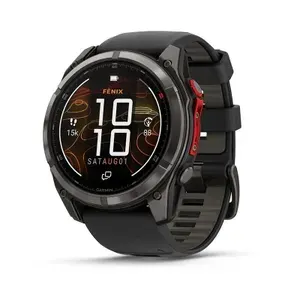 Умные часы Garmin Fenix 8 Pro - 51mm MicroLED Sapphire Titanium Carbon Gray, (010-03380-01)