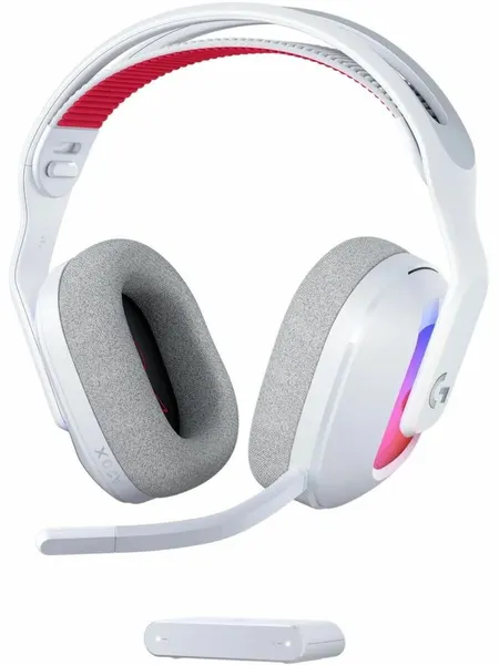 Гарнитура беспроводная игровая Logitech Astro A20 X (939-002253), Bluetooth, радиоканал, белая