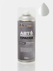 Краска TOYOTA, код 064, WHITE PEARL CRYSTAL SHINE, автомобильная эмаль FixPaint Spray, 2 аэрозольных баллончика по 520 мл, 1-й и 2-й слой