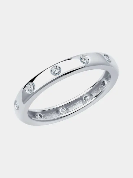 Кольцо из серебра с фианитами SOKOLOV, 94012490