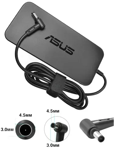 Зарядное устройство для ноутбука Asus, ZenBook UX550GD-BN018R, 19.5V - 7.7A, (Штекер: 4.5x3.0мм с иглой) 150 Вт Slim