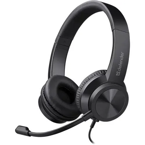 Наушники с микрофоном Defender Tune 150 накладные компьютерная гарнитура - 1.8м чёрная