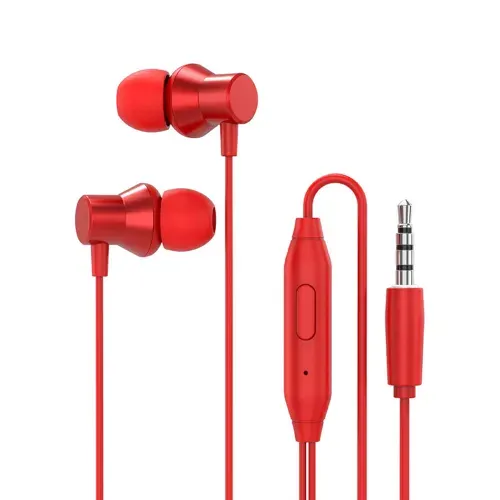 Наушники-вкладыши Lenovo HF130 1,2 м, проводная гарнитура с микрофоном, разъем