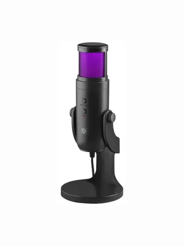Defender Galactar GMC 250 Микрофон игровой (для стриминга), (Галактар) USB, LED, провод 1.5 м, черный