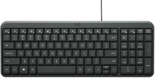 Клавиатура проводная Logitech K106, 99 клавиша, 1.8 м, черная 920-013902