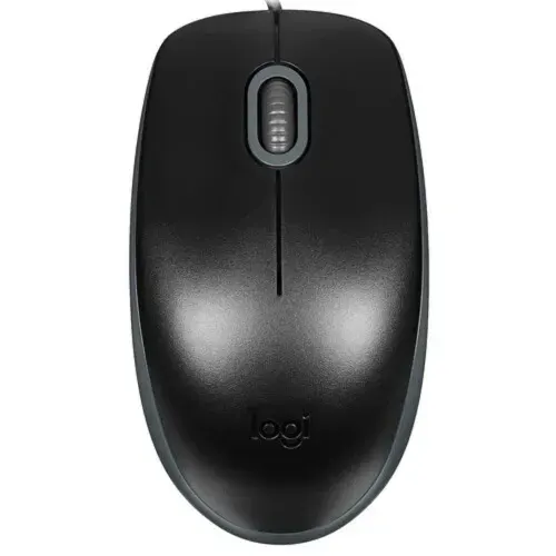Logitech Мышь компьютерная Logitech M110 Silent Black проводная черная, бесшумная, оптическая 1000 dpi, USB, для ноутбука и ПК