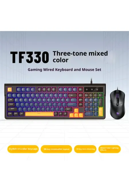 Клавиатура и мышь 98 клавиш, RGB подсветка