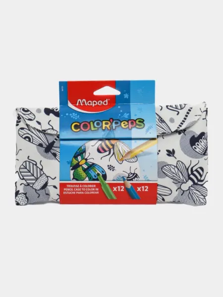 Цветные Карандаши MAPED COLORPEPS PENCIL CASE TO COLOUR 984729