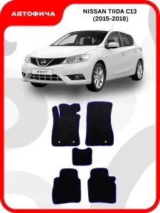 Коврики автомобильные из EVA в салон для Nissan Tiida C13 Ниссан Тиида Ц13 Тида Ц 13 C ( 2015 2016 2017 2018 г.в)