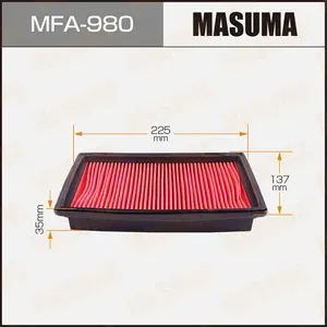Фильтр воздушный Honda Logo 99- Masuma