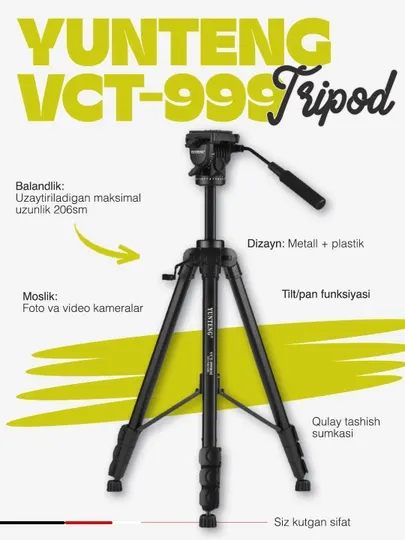 Yunteng vct 999 штатив